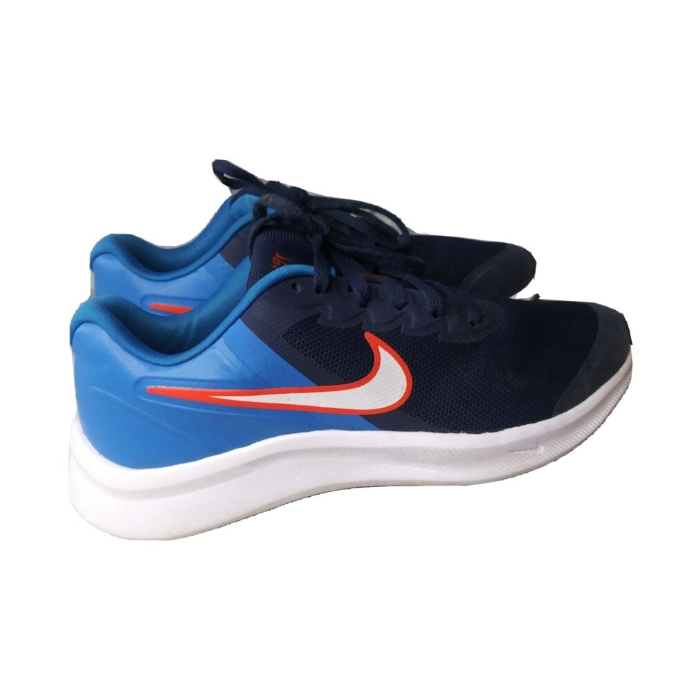 Nike Star Runner 3 Shoes Boys Size 6 Y  GS Sneakers Blue Orange White